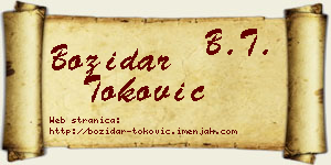 Božidar Toković vizit kartica